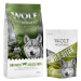 Wolf of Wilderness granule 12 kg + snack 180g zdarma! - "Untamed Grasslands" Horse + Green Field