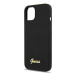 Guess GUHMP13MLSLMGBK hard silikonové pouzdro iPhone 13 6.1" black Silicone Script Gold Logo