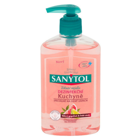 Mýdlo tekuté Sanytol dezinfekční kuchyně limetka a grapefruit 250ml