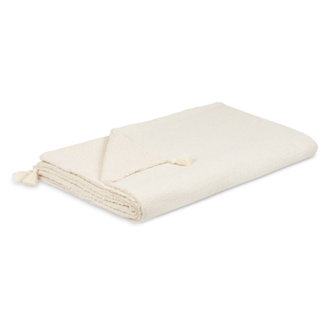 Cotton and Sweets Cotton and Sweets Obojstranný prehoz z mušelínu a ľanu béžová 140x200 cm