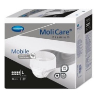 KALHOTKY ABSORPČNÍ NATAHOVACÍ MOLICARE MOBILE 10 KAPEK L BOKY 100-150CM,2613ML,14KS