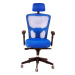 Kancelářská židle na kolečkách Office Pro DIKE SP – s područkami a opěrkou hlavy Černá DK 10