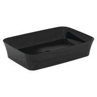 Leskle černé keramické umyvadlo 55x38 cm Ipalyss – Ideal Standard