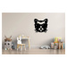 Vsepropejska Kočka dřevěná dekorace na zeď Rozměr (cm): 35 x 33, Typ: Kočka 10, Dekor: Černá