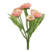 Sedmikráska trs umělá 6 květů růžová 20cm
