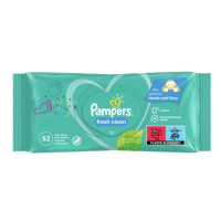 Pampers Fresh Clean dětské vlhčené ubrousky 52 ks