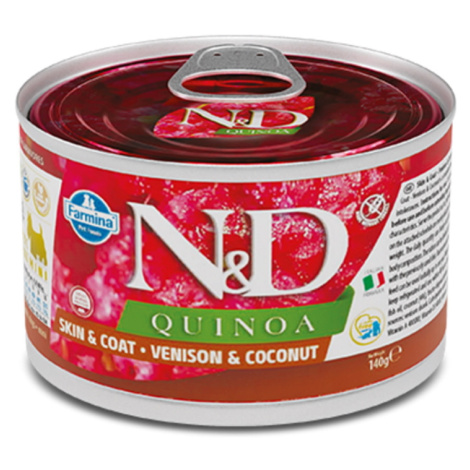 N&D Quinoa Venison & Coconut Adult Mini pro malá plemena psů 140 g