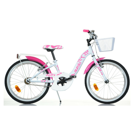 DINO Bikes - Dětské kolo 20" 204R-05S - Girl white/ pink