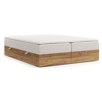 Boxspring postel s úložným prostorem ve světle hnědo-přírodní barvě 180x200 cm Faro – Maison de 