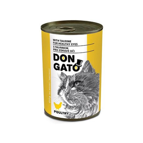 Don Gato Konzerva pro kočky s drůbežím 6 × 415 g