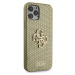 Guess PU Perforated 4G Glitter Metal Logo kryt iPhone 12/12 Pro zlatý
