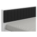 Manželská postel 160x200 geralt - bílá/černá