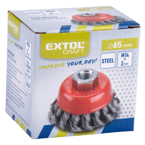 kartáč hrnkový copánkový, O 65mm Extol Premium