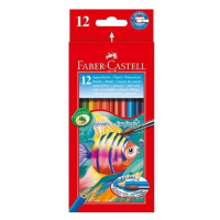 Pastelky Faber-Castell Akvarelové pap.krabička 12 barev + štěteček