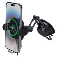 Držák SPIGEN UTS35W ONETAP UNIVERSAL WINDSHIELD & DASHBOARD CAR MOUNT WIRELESS CHARGER BLACK (AC