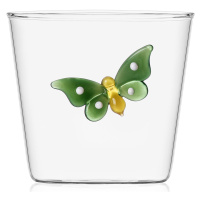 Výprodej Ichendorf Milano designové sklenice na vodu Garden Pic Nic Tumbler Green Butterfly