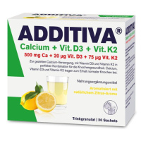 Additiva Calcium+Vit. D3+Vit. K2 nápoj 20 sáčků