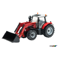 Britains Model traktor s čelním nakladačem Massey Ferguson 6616 1:32 21,5 cm