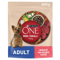 Purina One Mini/Small Dog Adult hovězí s rýží 800g