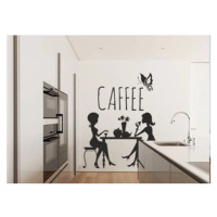Nálepka na zeď do kuchyně kamarádky na kávě