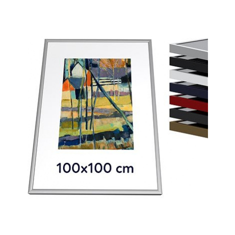 THALU Kovový rám 100x100 cm Grafitová šedá