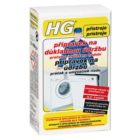 HG přípravek na důkladnou údržbu praček a myček na nádobí HGPDUPM