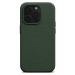 Woolnut kožený kryt pro iPhone 15 Pro tmavě zelený