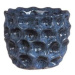 Obal kulatý DENTED keramika glazovaný modrá 13cm