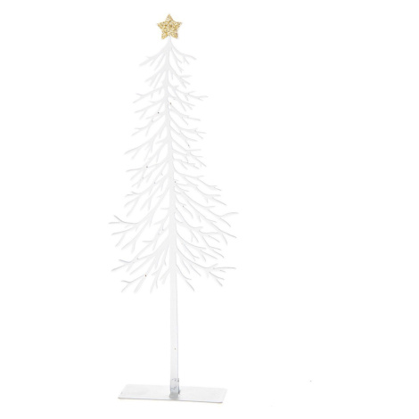 Vánoční kovová dekorace Tree with star, 8 x 25 x 3,5 cm
