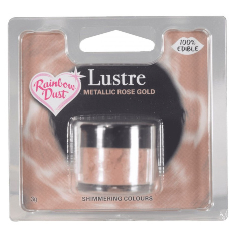 RD  Edible Lustre - Prachová perleťová - Metallic rose gold - růžová 2-4g