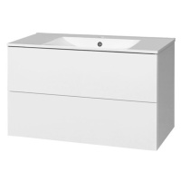 MEREO Aira, koupelnová skříňka s keramickym umyvadlem 101 cm, bílá CN712