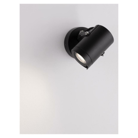 NOVA LUCE venkovní reflektor KIMIKO černý hliník a čiré sklo GU10 1x10W 220-240V bez žárovky IP5