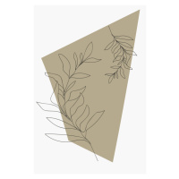 Ilustrace white leafs, MadKat, 26.7x40 cm