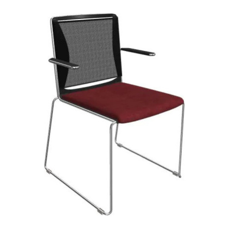 Alba Konferenční židle Filo čalouněná/síť - s područkami