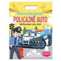 Pestrofarebné policajné auto