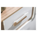 Domel Rohová šatní skříň APETITO 2 Domel 90/192/90 barva: antracyt/bílý mat