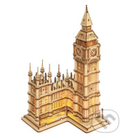 Svítící Big Ben (3D dřevěné puzzle) - puzzle z kategorie 3D puzzle