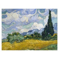 Reprodukce obrazu Vincent van Gogh - Wheat Field with Cypresses, 60 x 45 cm