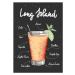 Ilustrace Vector engraved style Long Island alcoholic, Mariia Akimova, 30 × 40 cm