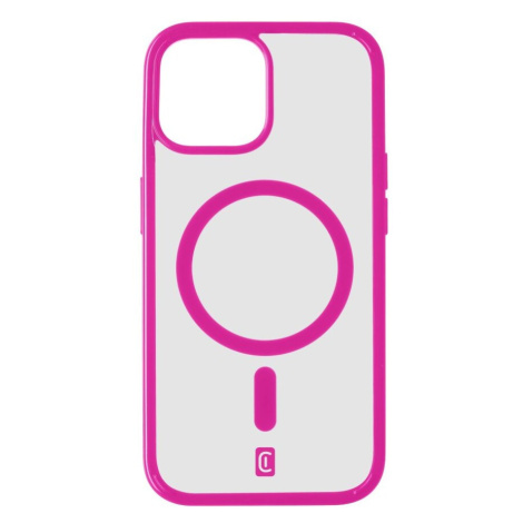 Cellularline POP MAG zadní kryt s MagSafe Apple iPhone 15 čirý/růžový