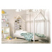 Dětská postel domeček BECKY 180x80, bílá