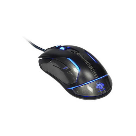 E-blue Myš Auroza FPS, 8200DPI, laserová, 6tl., drátová USB, černá, RGB podsvícení