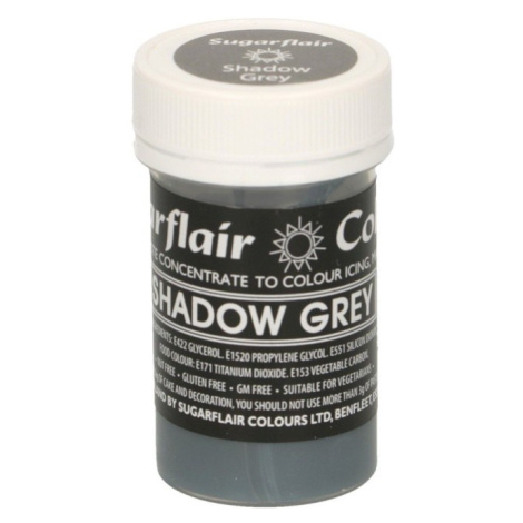Sugarflair pastelová gelová barva - shadow grey - 25g