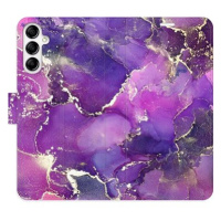 iSaprio flip pouzdro Purple Marble pro Samsung Galaxy A14 / A14 5G