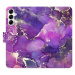 iSaprio flip pouzdro Purple Marble pro Samsung Galaxy A14 / A14 5G