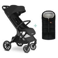 EASYWALKER - Kočárek sportovní Jackey XL Shadow Black + fusak Jibot ZDARMA