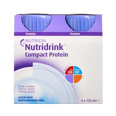 NUTRIDRINK Compact Protein s neutrální příchutí 4 x 125 ml