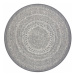 Koberec kruh SIZAL FLAT 48834637 šedý
