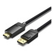 Vention Cotton Braided 4K DP (DisplayPort) to HDMI Cable 5M Black