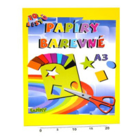 Papíry barevné W A3, 10 listů, 180g